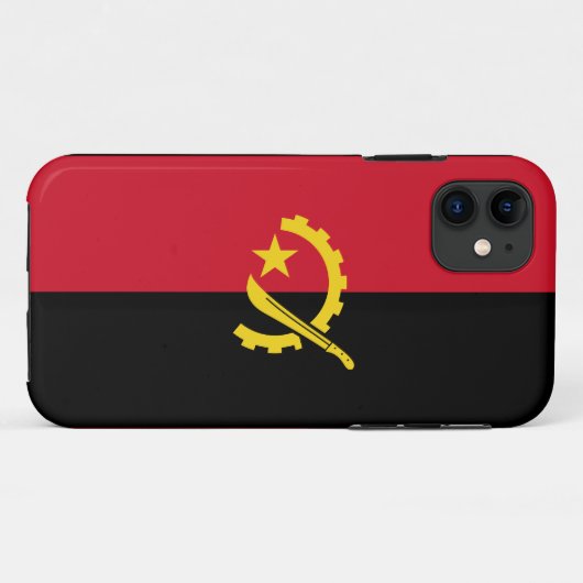 Patriotische angolanische Flagge Case-Mate iPhone Hülle (Rückseite (Horizontal))