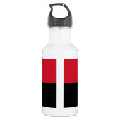 Patriotische angolanische Flagge Edelstahlflasche (Rückseite)