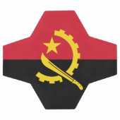 Patriotische angolanische Flagge Fußball (Flach)