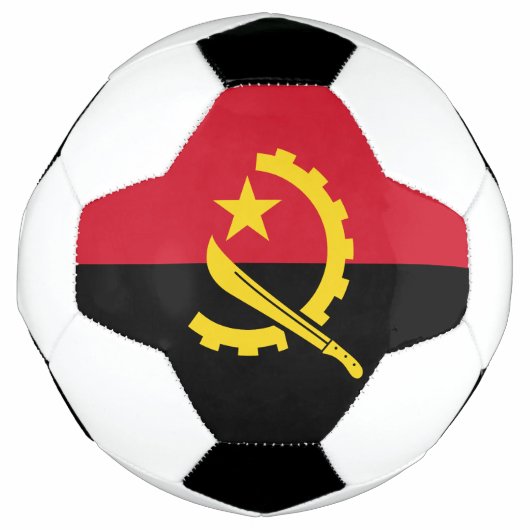 Patriotische angolanische Flagge Fußball (Vorderseite)