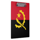 Patriotische angolanische Flagge Klemmbrett (Rechts)