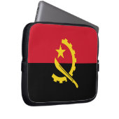 Patriotische angolanische Flagge Laptopschutzhülle (Vorne Rechts)
