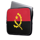 Patriotische angolanische Flagge Laptopschutzhülle (Vorderseite Links)