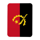 Patriotische angolanische Flagge Magnet (Vertikal)