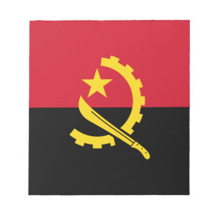 Patriotische angolanische Flagge Notizblock
