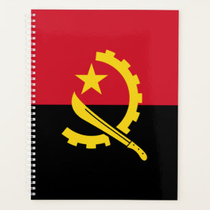 Patriotische angolanische Flagge Planer