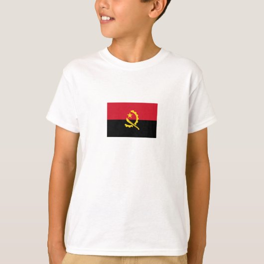 Patriotische angolanische Flagge T-Shirt (Vorderseite)