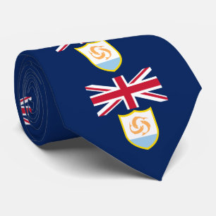 Patriotische Anguilla-Flagge Halsband Krawatte