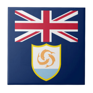 Patriotische Anguilla-Flagge Keramikfliese