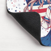 Patriotische Anime in den USA Mousepad (Ecke)