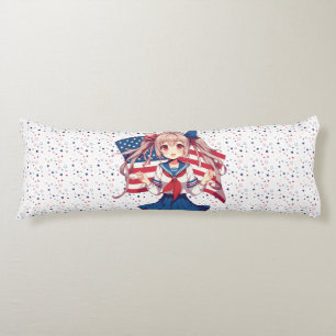 Patriotische Anime in den USA Seitenschläferkissen