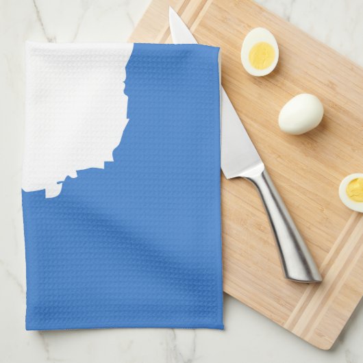 Patriotische Antarktis-Flagge Geschirrtuch (Viertel Falte)