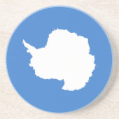 Patriotische Antarktis-Flagge Getränkeuntersetzer (Vorne)