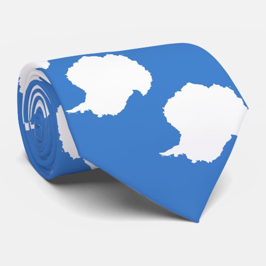Patriotische Antarktis-Flagge Krawatte (Gerollt)