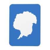 Patriotische Antarktis-Flagge Magnet (Vertikal)