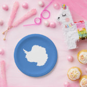 Patriotische Antarktis-Flagge Pappteller (Party)