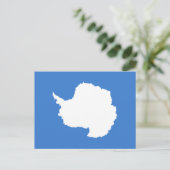 Patriotische Antarktis-Flagge Postkarte (Stehend Vorderseite)