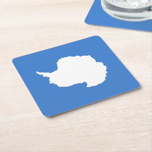 Patriotische Antarktis-Flagge Rechteckiger Pappuntersetzer (angewinkelt)