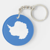 Patriotische Antarktis-Flagge Schlüsselanhänger (Rückseite)