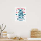 Patriotische Apollo-11-Mission Poster (Küche)