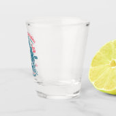 Patriotische Apollo-11-Mission Schnapsglas (Rechts)