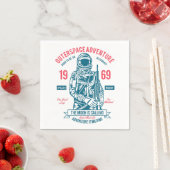 Patriotische Apollo-11-Mission Serviette (Beispiel)