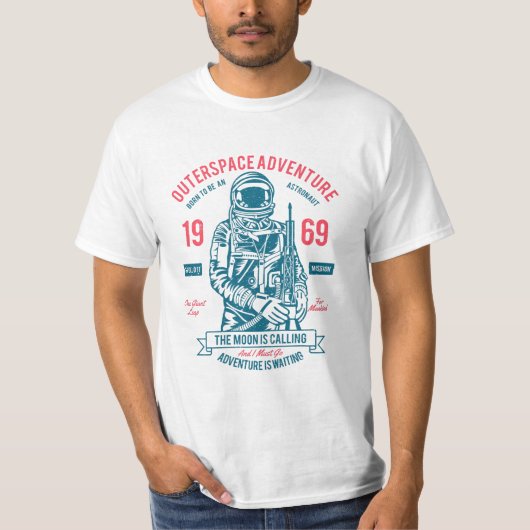 Patriotische Apollo-11-Mission T-Shirt (Vorderseite)