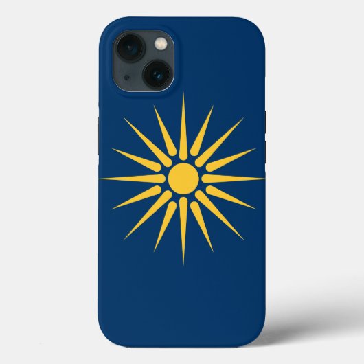 Patriotische Apple Case-Mate, Flagge Mazedoniens Case-Mate iPhone Hülle (Rückseite)