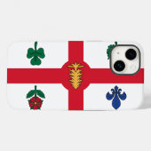Patriotische Apple Case-Mate, Flagge von Montreal Case-Mate iPhone Hülle (Rückseite (Horizontal))