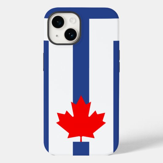 Patriotische Apple Case-Mate, Flagge von Toronto Case-Mate iPhone Hülle (Rückseite)
