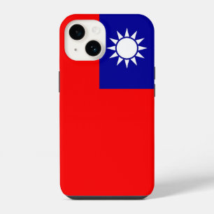 Patriotische Apple Hülle-Case-Mate, Taiwan-Flagge iPhone 14 Hülle