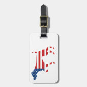 Patriotische APS-Dog-Pointierung Gepäckanhänger (Vorderseite vertikal)