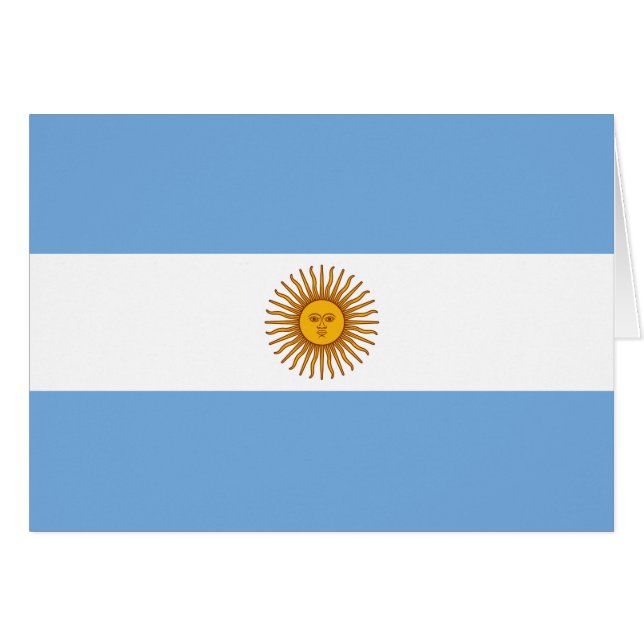 Patriotische argentinische Flagge (Vorderseite (Horizontal))