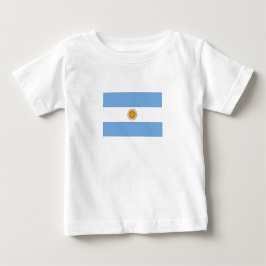 Patriotische argentinische Flagge Baby T-shirt (Vorderseite)