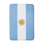 Patriotische argentinische Flagge Badematte (Vorderseite Vertikal)