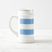 Patriotische argentinische Flagge Bierglas (Links)