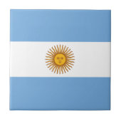 Patriotische argentinische Flagge Fliese (Vorderseite)