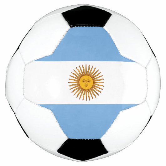 Patriotische argentinische Flagge Fußball (Vorderseite)