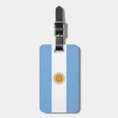 Patriotische argentinische Flagge Gepäckanhänger (Vorderseite vertikal)