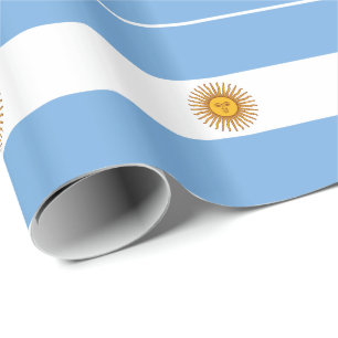 Patriotische argentinische Flagge Geschenkpapier