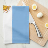 Patriotische argentinische Flagge Geschirrtuch (Viertel Falte)