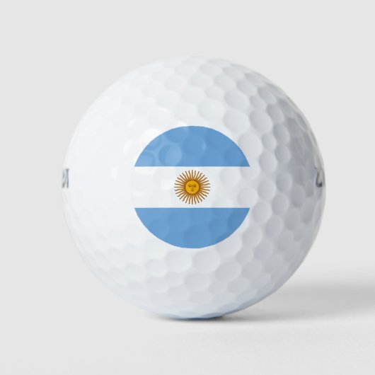Patriotische argentinische Flagge Golfball (Vorderseite)