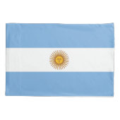 Patriotische argentinische Flagge Kissenbezug (Rückseite)