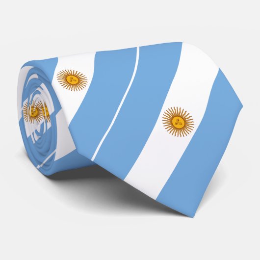 Patriotische argentinische Flagge Krawatte (Gerollt)