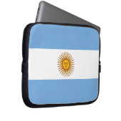 Patriotische argentinische Flagge Laptopschutzhülle (Vorne Rechts)