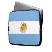 Patriotische argentinische Flagge Laptopschutzhülle (Vorderseite Links)