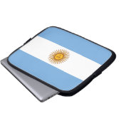 Patriotische argentinische Flagge Laptopschutzhülle (Vorne Knopf)