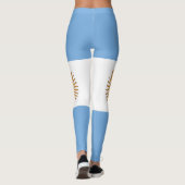 Patriotische argentinische Flagge Leggings (Rückseite)