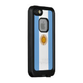 Patriotische argentinische Flagge LifeProof iPhone Hülle (Hinten/Rechts)