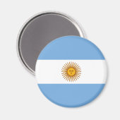 Patriotische argentinische Flagge Magnet (Vorderseite/Rückseite)